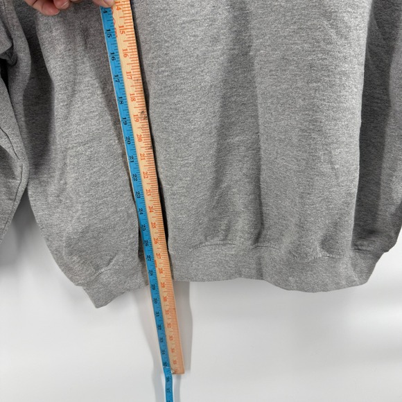 PCG If It Makes Dollars It Makes Sense Graphic Hoodie Mens Gray Sweatshirt 2XL - Picture 3 of 4